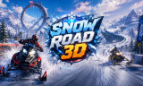 Snow Road 3D background